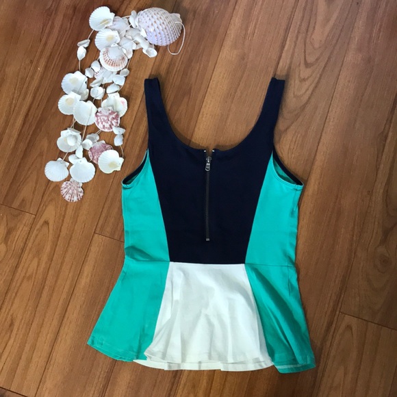 Color block peplum Express tank too - Picture 2 of 2